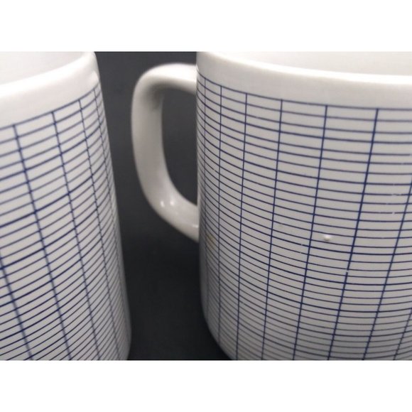 Vtg.set 2 Unmarked Graph Grid Blue Lines Math Phyiscs Mugs - Picture 10 of 16